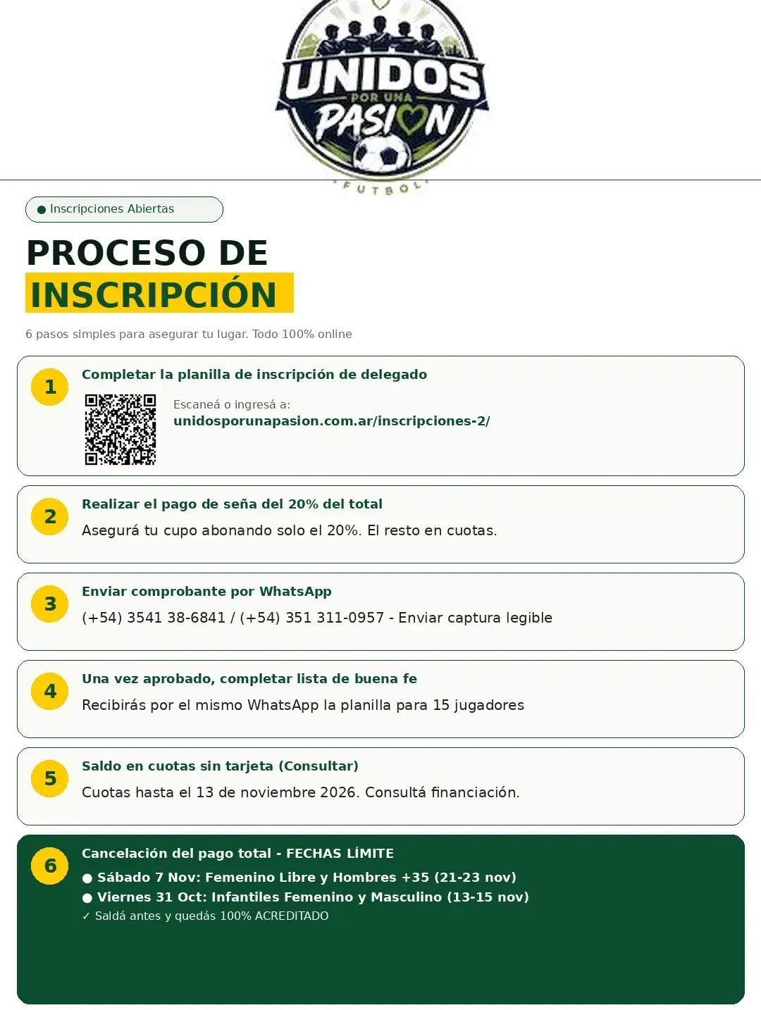 proceso de inscripcion